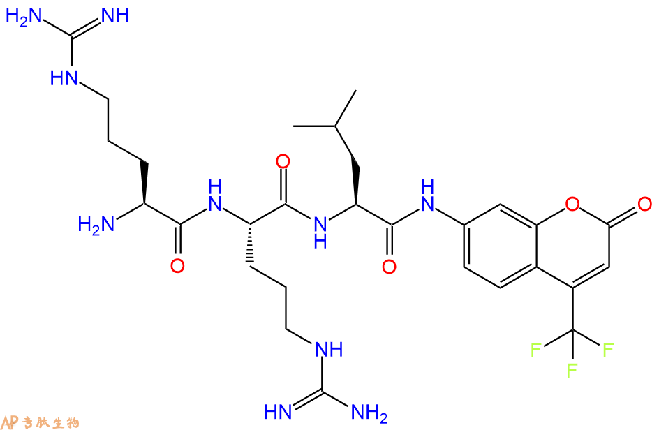 专肽生物产品三肽Arg-Arg-Leu-7-氨基-4-三氟甲基香豆素