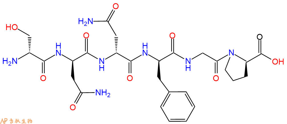 专肽生物产品六肽DSer-DAsn-DAsn-DPhe-Gly-DPro