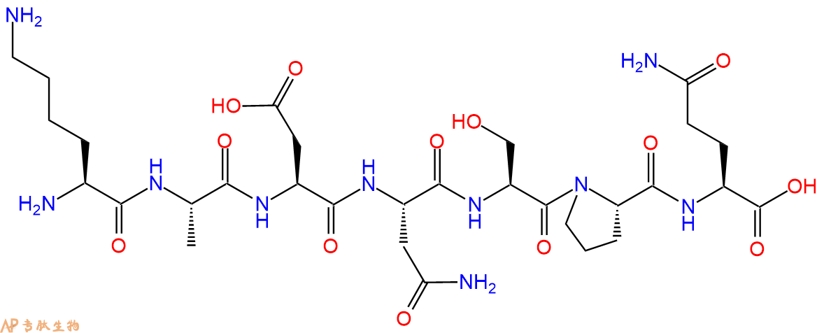 专肽生物产品七肽KADNSPQ
