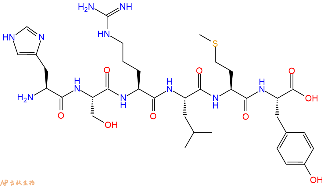 专肽生物产品六肽His-Ser-Arg-Leu-Met-Tyr