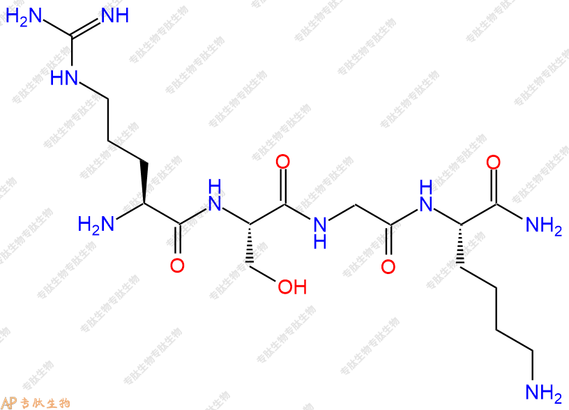 专肽生物产品四肽Arg-Ser-Gly-Lys-NH2