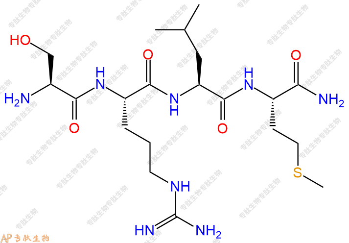 专肽生物产品四肽Ser-Arg-Leu-Met-NH2
