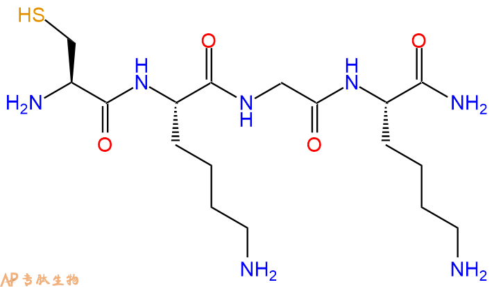 专肽生物产品四肽Cys-Lys-Gly-Lys-NH2