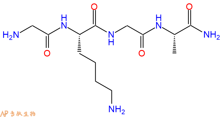 专肽生物产品四肽Gly-Lys-Gly-Ala-NH2