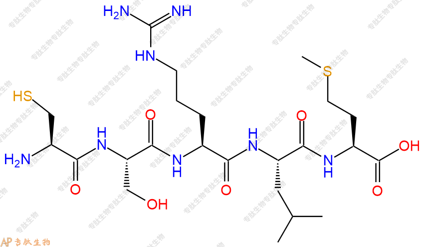 专肽生物产品五肽Cys-Ser-Arg-Leu-Met