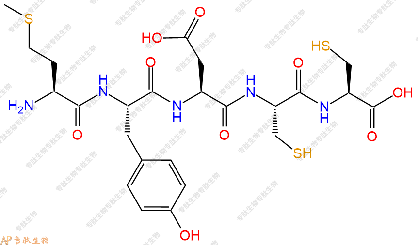 专肽生物产品五肽Met-Tyr-Asp-Cys-Cys