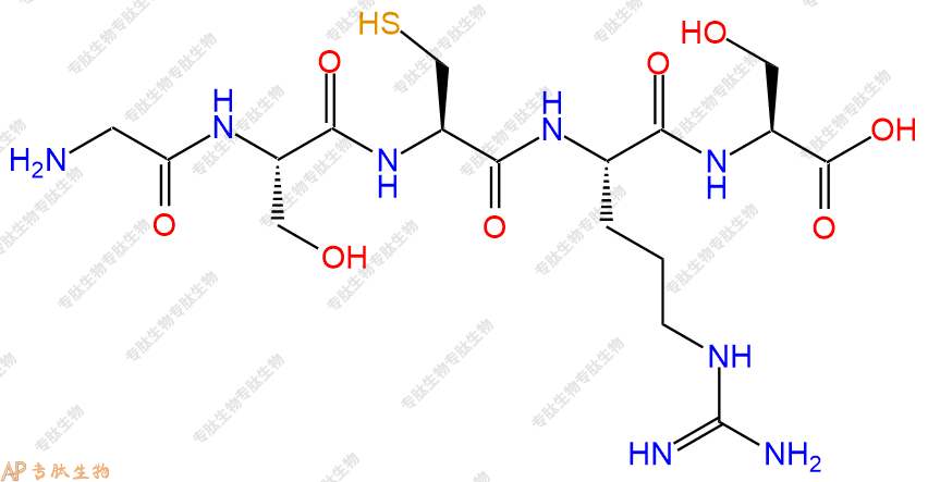 专肽生物产品五肽Gly-Ser-Cys-Arg-Ser
