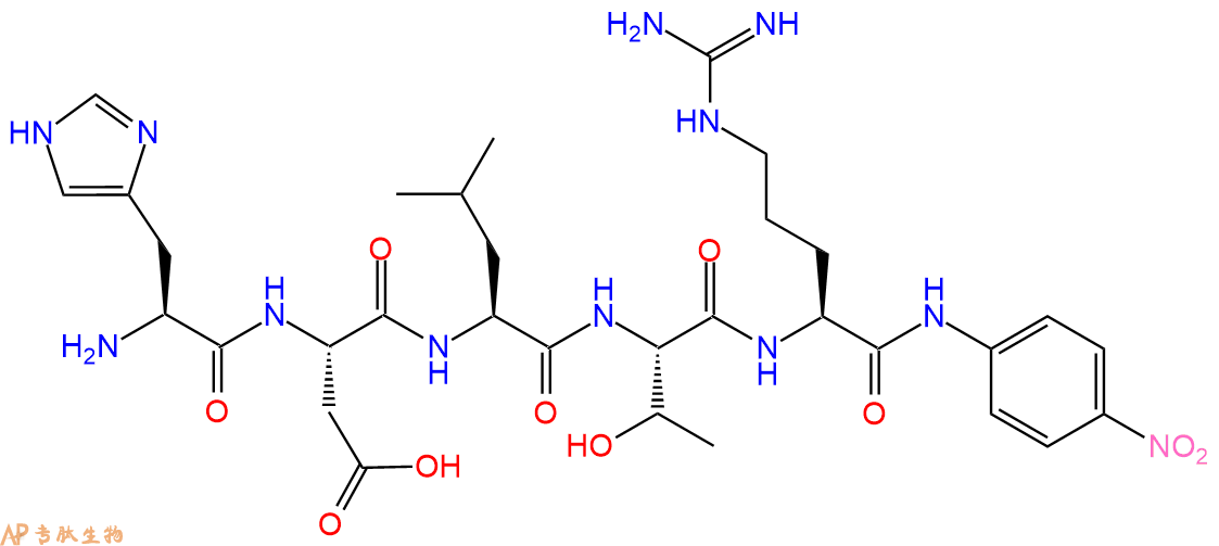 专肽生物产品五肽His-Asp-Leu-Thr-Arg-对硝基苯胺