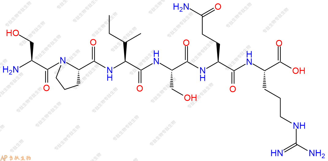 专肽生物产品六肽Ser-Pro-Ile-Ser-Gln-Arg