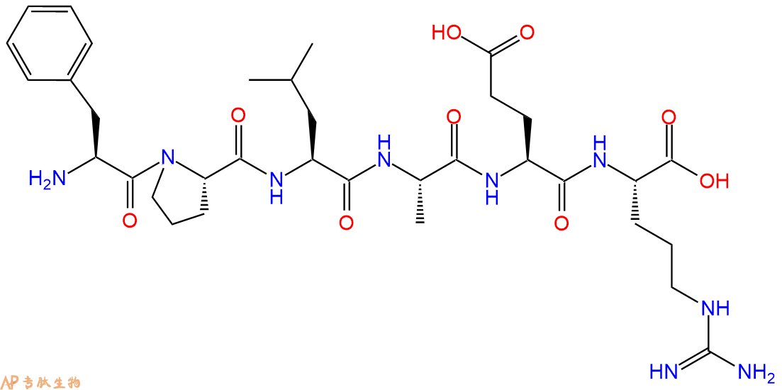 专肽生物产品六肽Phe-Pro-Leu-Ala-Glu-Arg