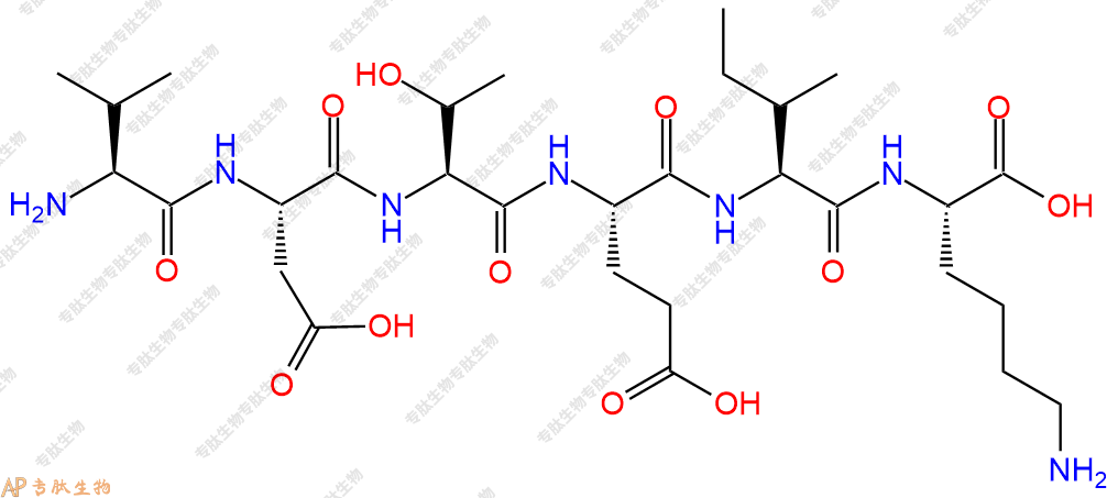 专肽生物产品六肽Val-Asp-Thr-Glu-Ile-Lys