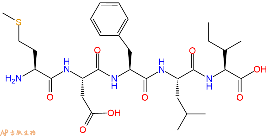 专肽生物产品五肽Met-Asp-Phe-Leu-Ile