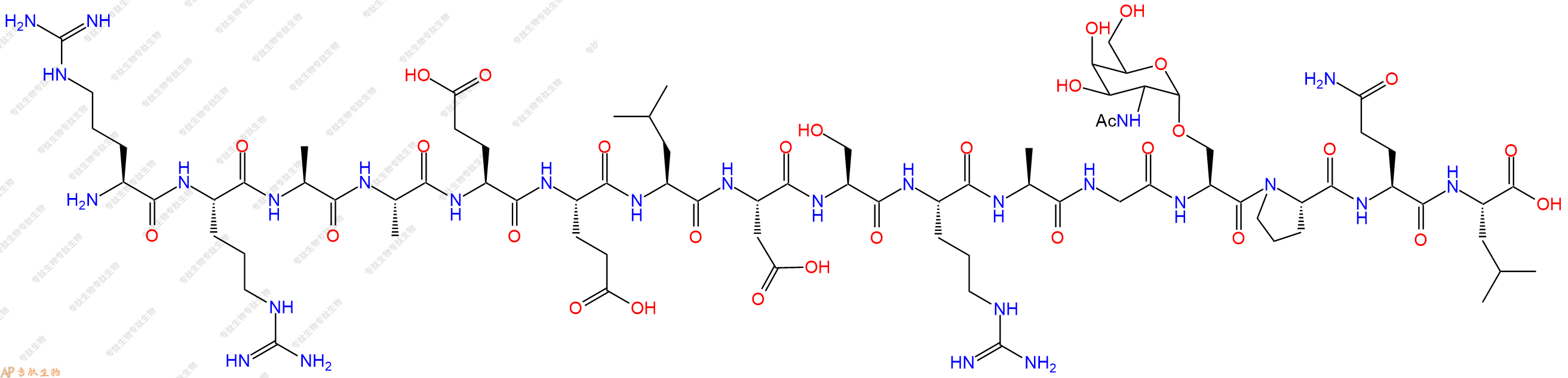 专肽生物产品H2N-Arg-Arg-Ala-Ala-Glu-Glu-Leu-Asp-Ser-Arg-Ala-Gl