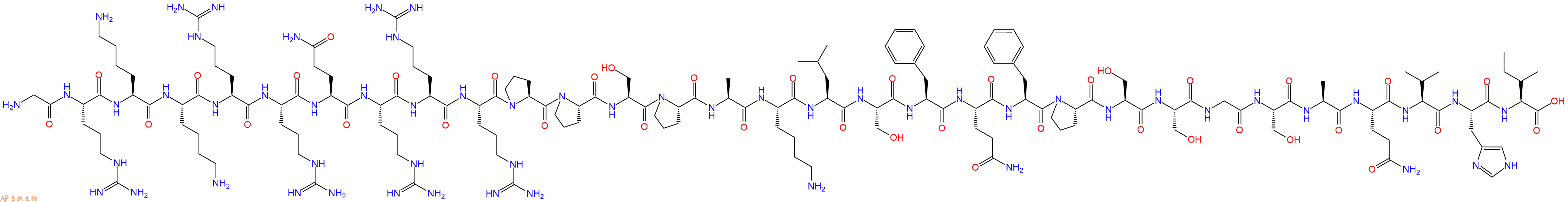 专肽生物产品细胞穿膜肽TAT-DEF-Elk-1 TFA1220751-16-5