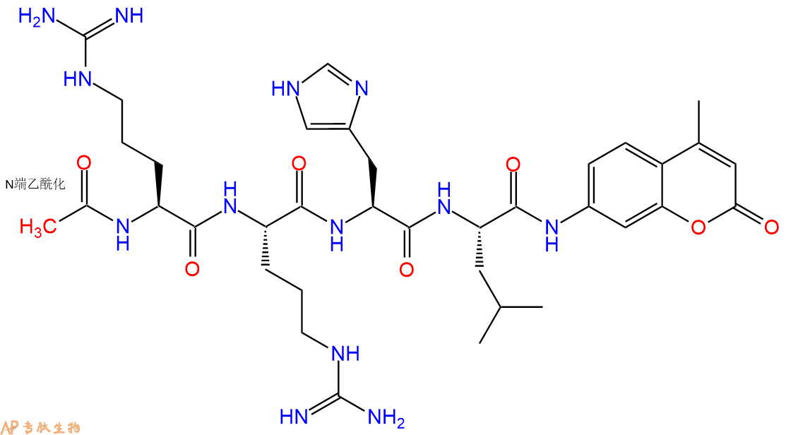 专肽生物产品Ac-Arg-Arg-His-Leu-AMC