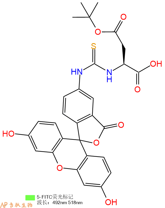 专肽生物产品FITC-Asp(OtBu)