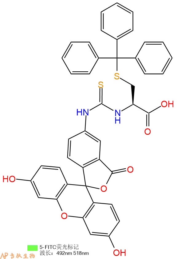 专肽生物产品FITC-Cys(Trt)