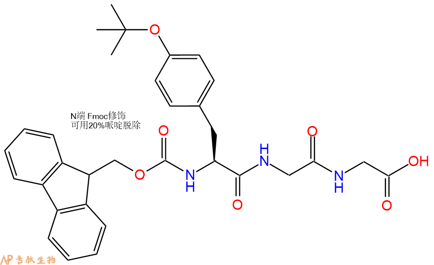 专肽生物产品Fmoc-Tyr(tBu)-Gly-Gly