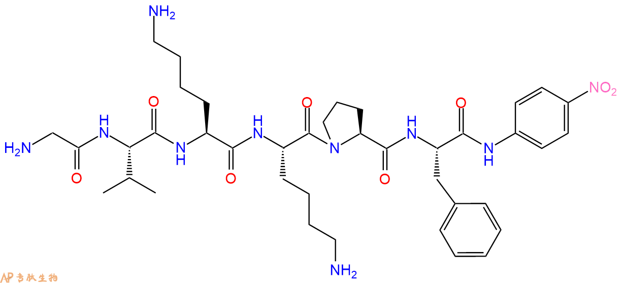 专肽生物产品Gly-Val-Lys-Lys-Pro-Phe-pNA