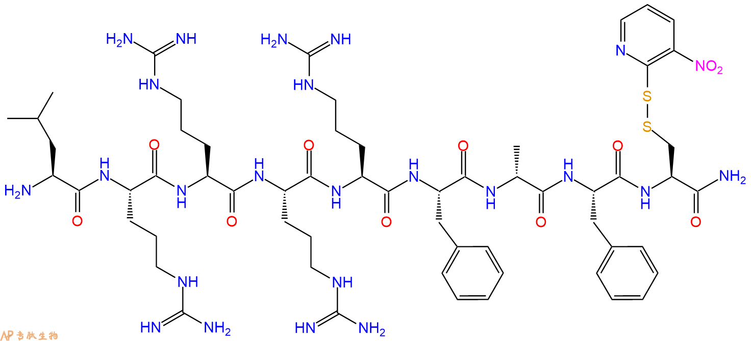 专肽生物产品H-Leu-Arg-Arg-Arg-Arg-Phe-DAla-Phe-Cys(NPys)-NH2173324-17-9