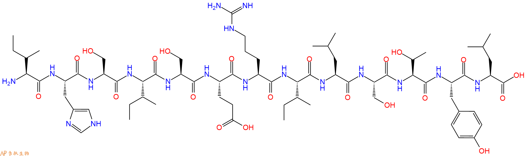 专肽生物产品ILE-His-Ser-Ile-Ser-Glu-Arg-Ile-Leu-Ser-Thr-Tyr-Le