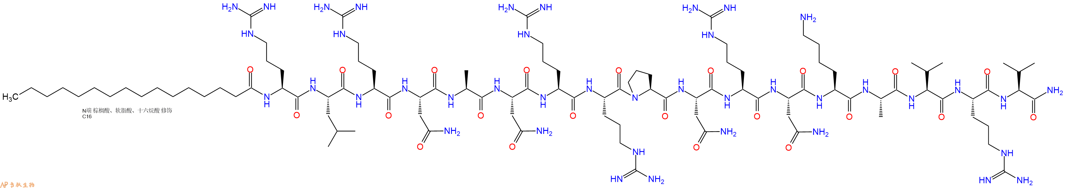 专肽生物产品PAL-Arg-Leu-Arg-Asn-Ala-Asn-Arg-Arg-Pro-Asn-Arg-As