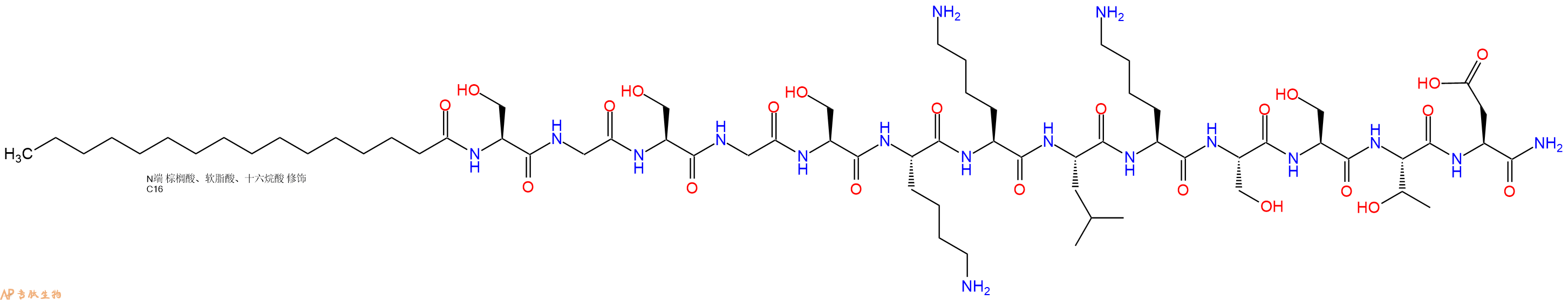 专肽生物产品PAL-Ser-Gly-Ser-Gly-Ser-Lys-Lys-Leu-Lys-Ser-Ser-Th