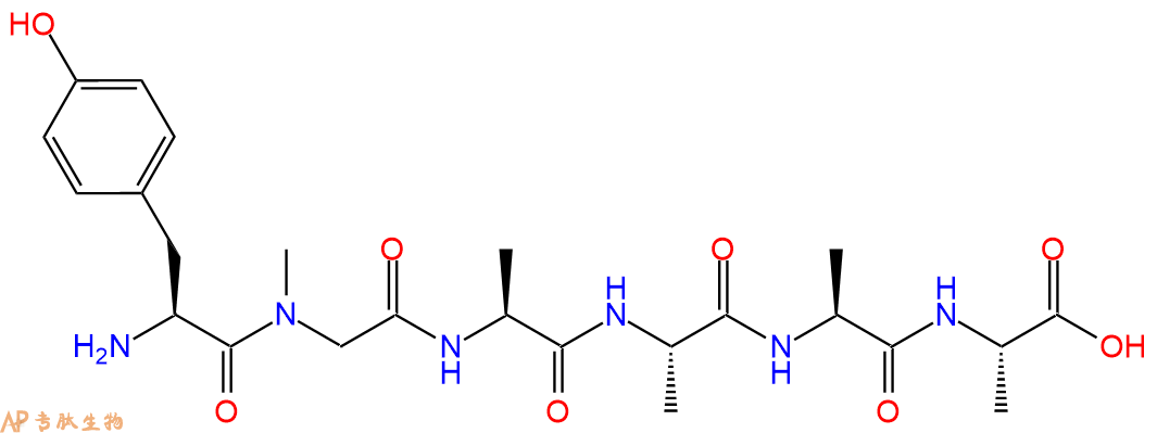专肽生物产品H2N-Tyr-Sar-Ala-Ala-Ala-Ala-COOH
