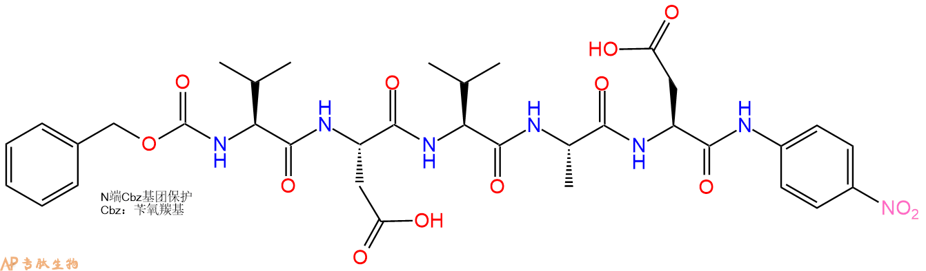 专肽生物产品Z-Val-Asp-Val-Ala-Asp-pNA41486-97-9