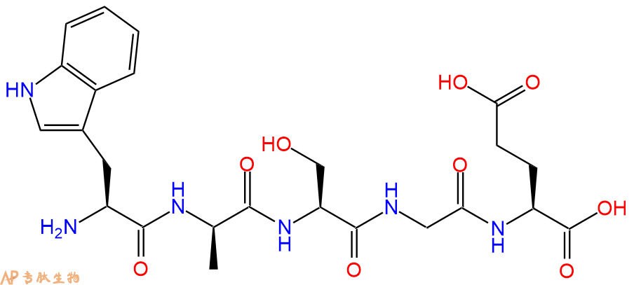 专肽生物产品H2N-Trp-DAla-Ser-Gly-Glu-COOH