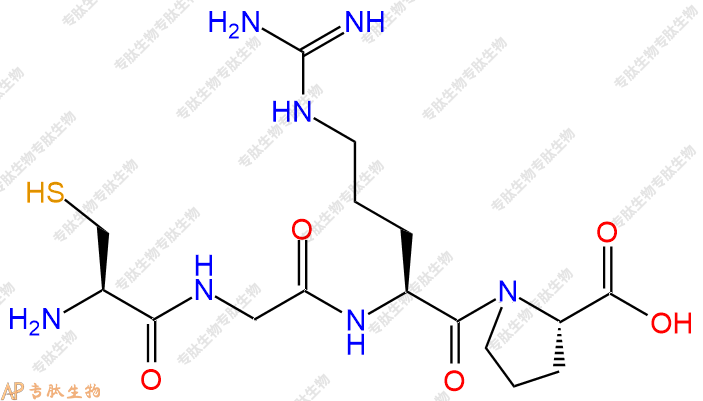 专肽生物产品H2N-Cys-Gly-Arg-Pro-COOH