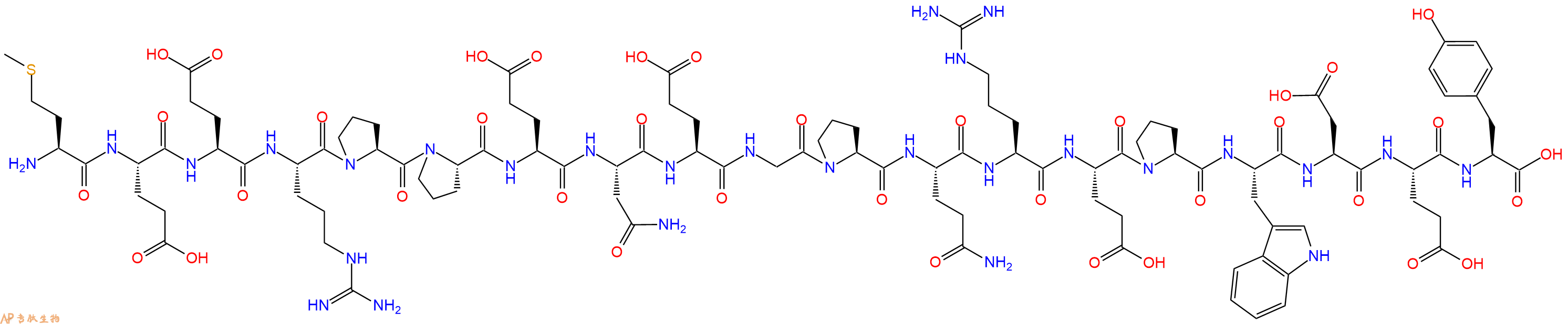 专肽生物产品MET-Glu-Glu-Arg-Pro-Pro-Glu-Asn-Glu-Gly-Pro-Gln-Ar