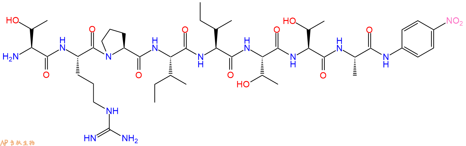 专肽生物产品Thr-Arg-Pro-Ile-Ile-Thr-Thr-Ala-pNA