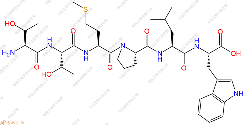专肽生物产品Thr-Thr-Met-Pro-Leu-Trp
