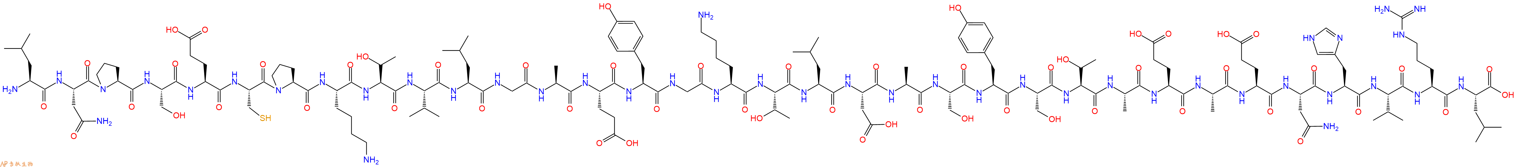 专肽生物产品H2N-Leu-Asn-Pro-Ser-Glu-Cys-Pro-Lys-Thr-Val-Leu-Gl