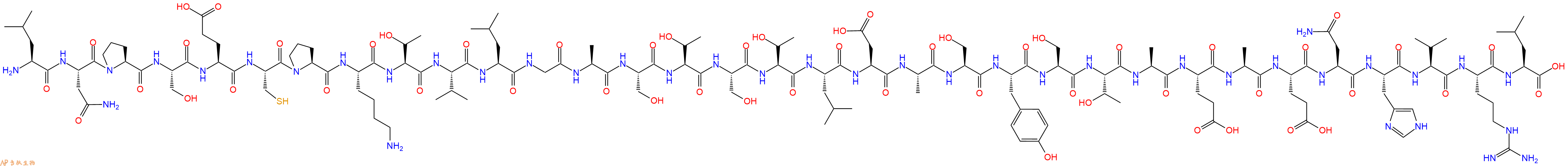 专肽生物产品H2N-Leu-Asn-Pro-Ser-Glu-Cys-Pro-Lys-Thr-Val-Leu-Gl