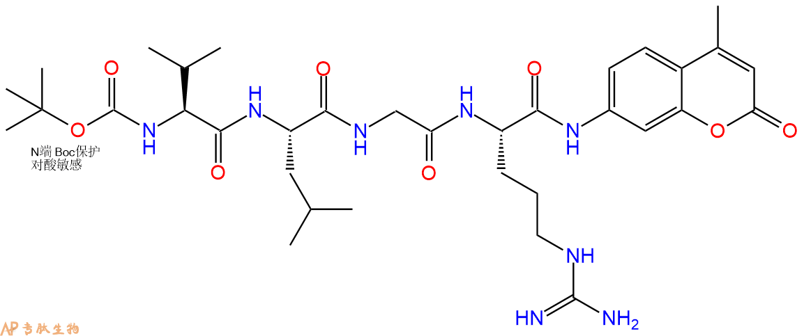 专肽生物产品Boc-Val-Leu-Gly-Arg-AMC