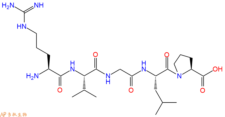 专肽生物产品H2N-Arg-Val-Gly-Leu-Pro-COOH