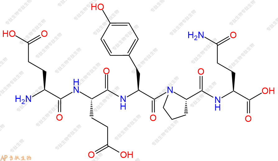 专肽生物产品H2N-Glu-Glu-Tyr-Pro-Gln-COOH