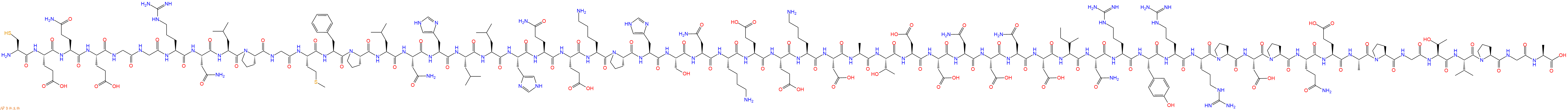专肽生物产品H2N-Cys-Glu-Gln-Glu-Gly-Gly-Arg-Asn-Leu-Pro-Gly-Me