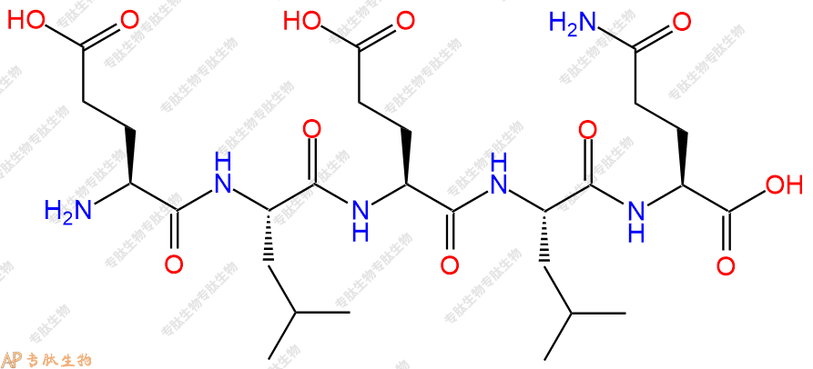 专肽生物产品H2N-Glu-Leu-Glu-Leu-Gln-COOH