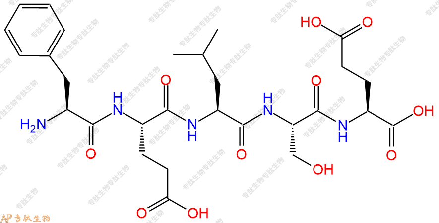 专肽生物产品H2N-Phe-Glu-Leu-Ser-Glu-COOH