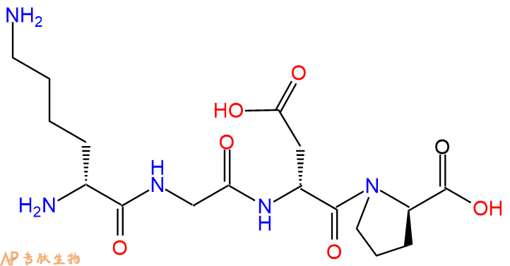 专肽生物产品H2N-DLys-Gly-DAsp-DPro-COOH