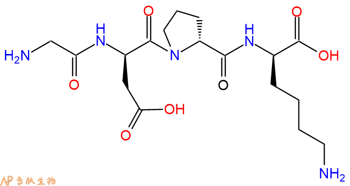 专肽生物产品H2N-Gly-DAsp-DPro-DLys-COOH