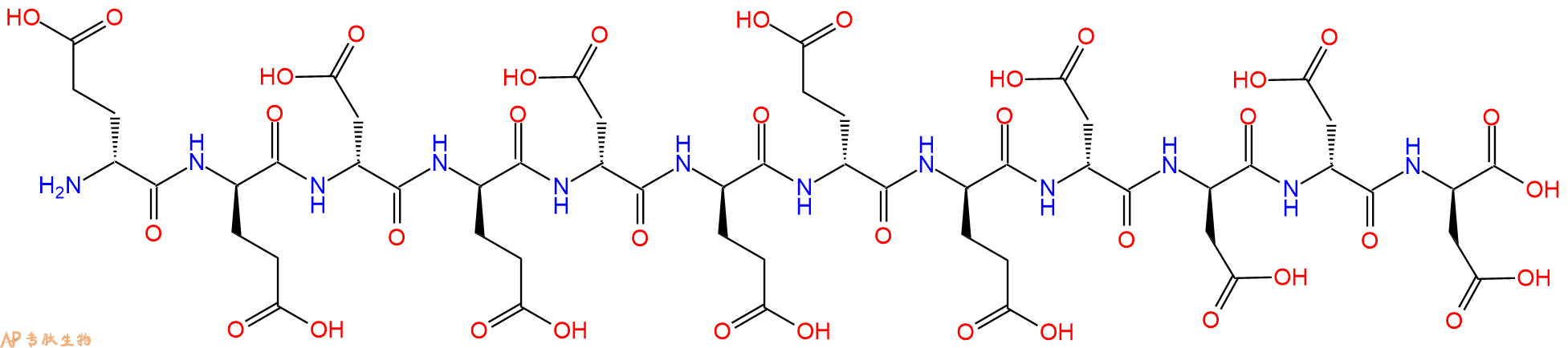专肽生物产品H2N-DGlu-DGlu-DAsp-DGlu-DAsp-DGlu-DGlu-DGlu-DAsp-D