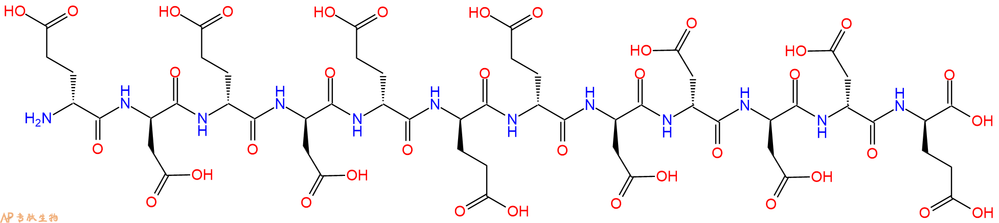 专肽生物产品H2N-DGlu-DAsp-DGlu-DAsp-DGlu-DGlu-DGlu-DAsp-DAsp-D