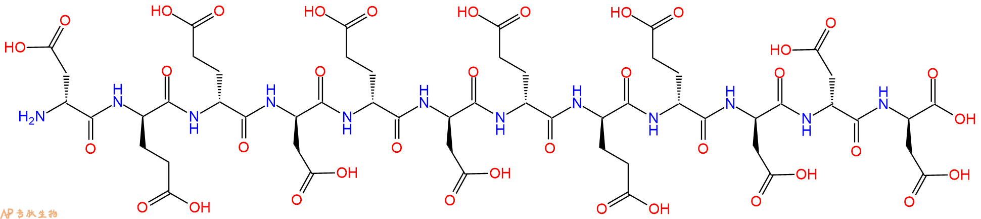 专肽生物产品H2N-DAsp-DGlu-DGlu-DAsp-DGlu-DAsp-DGlu-DGlu-DGlu-D