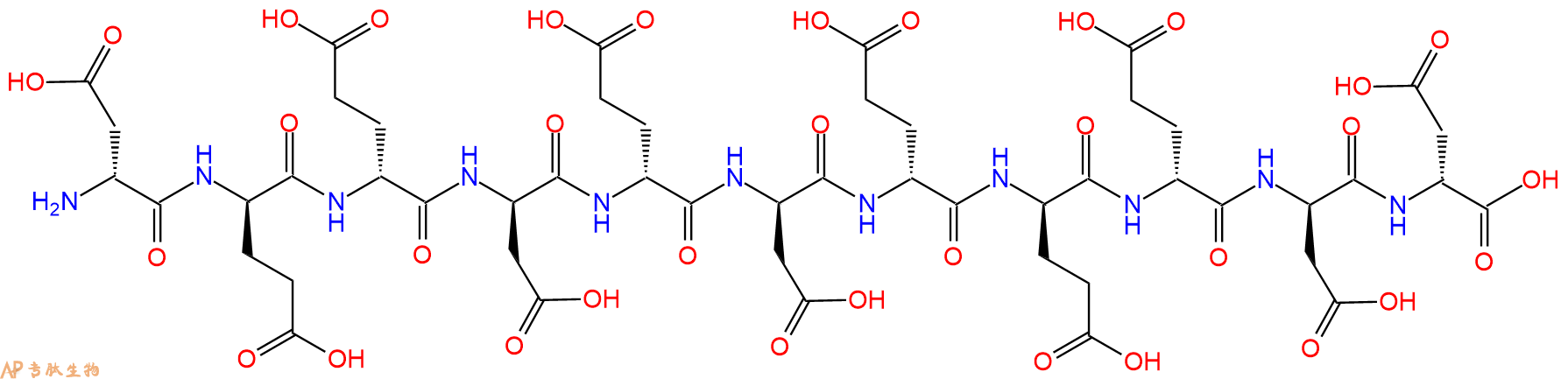 专肽生物产品H2N-DAsp-DGlu-DGlu-DAsp-DGlu-DAsp-DGlu-DGlu-DGlu-D