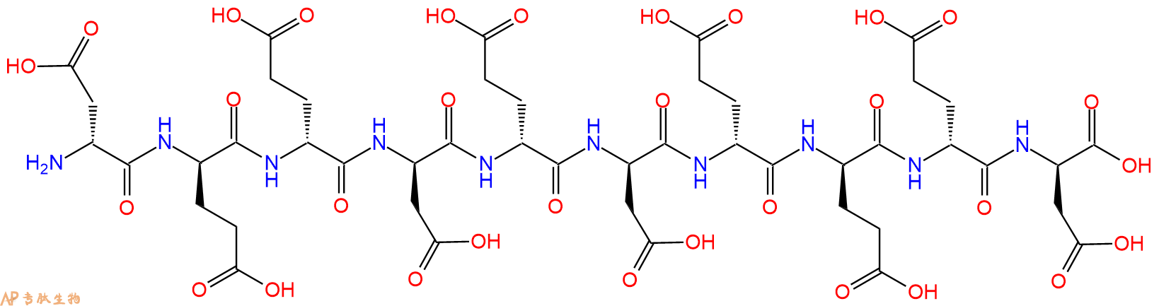 专肽生物产品H2N-DAsp-DGlu-DGlu-DAsp-DGlu-DAsp-DGlu-DGlu-DGlu-D