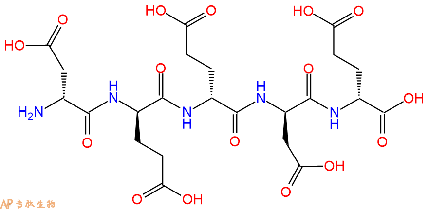 专肽生物产品H2N-DAsp-DGlu-DGlu-DAsp-DGlu-COOH